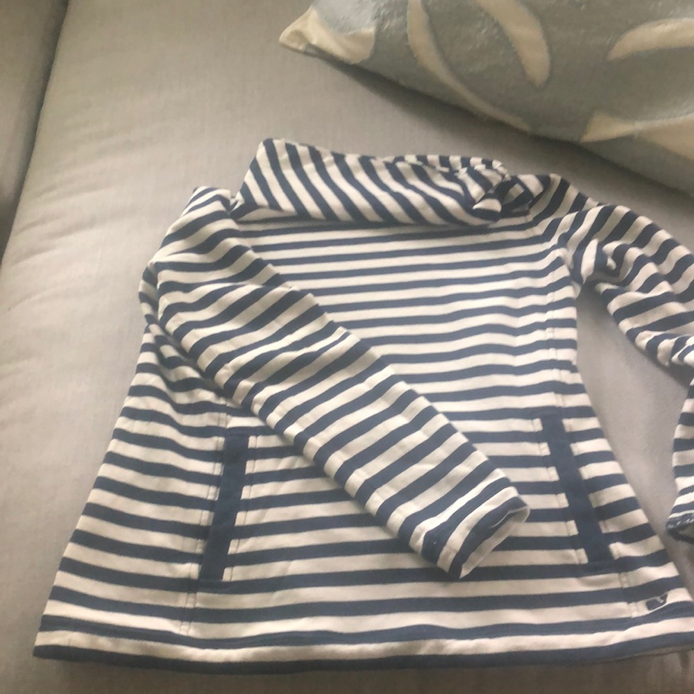 vineyard vines stripe French terry pullover